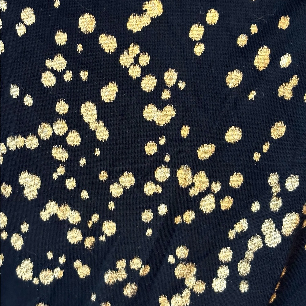 Michael Kors Black & Gold Metallic Top XS - Picture 6 of 6